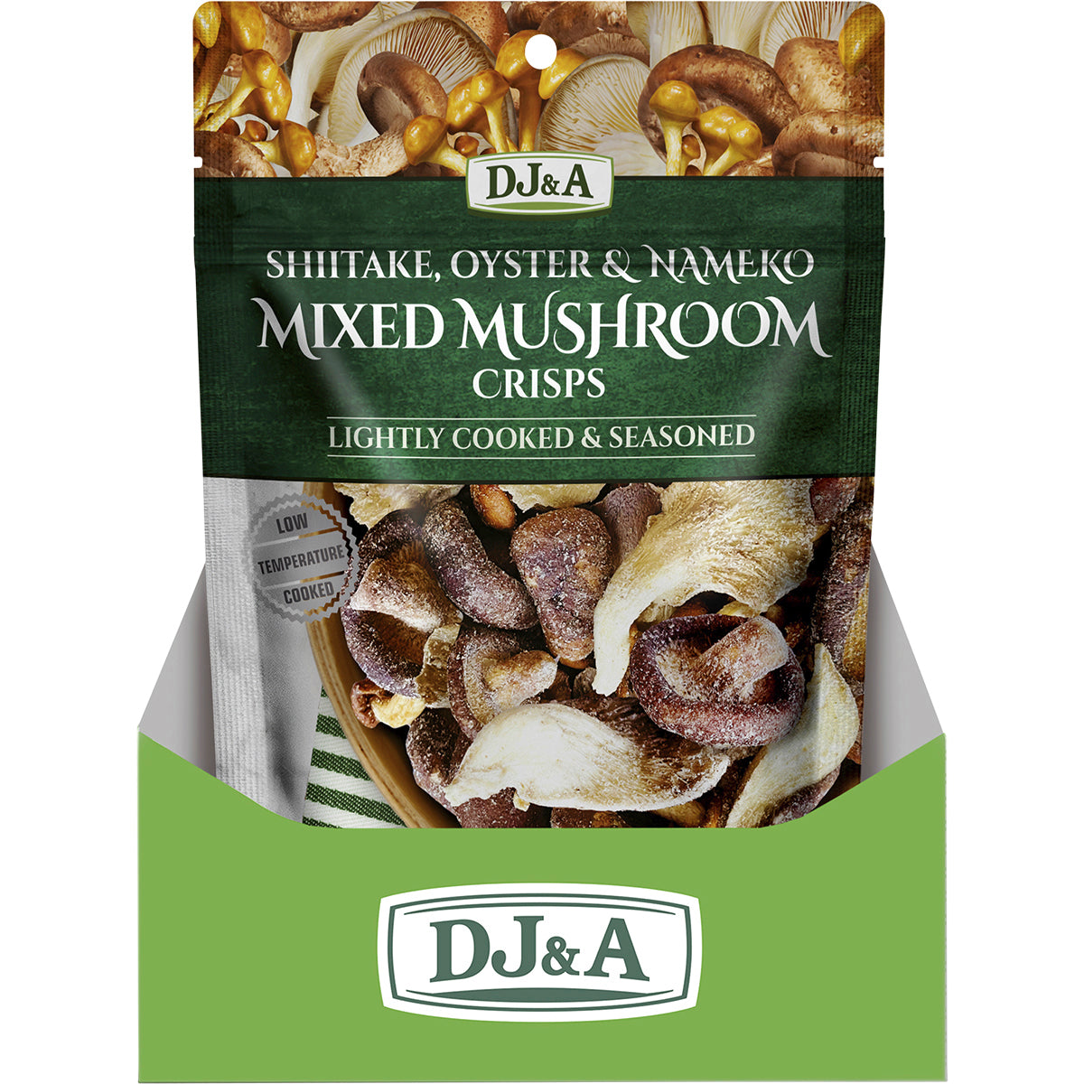 DJ&A Mixed Mushroom Crisps 12 x 30g