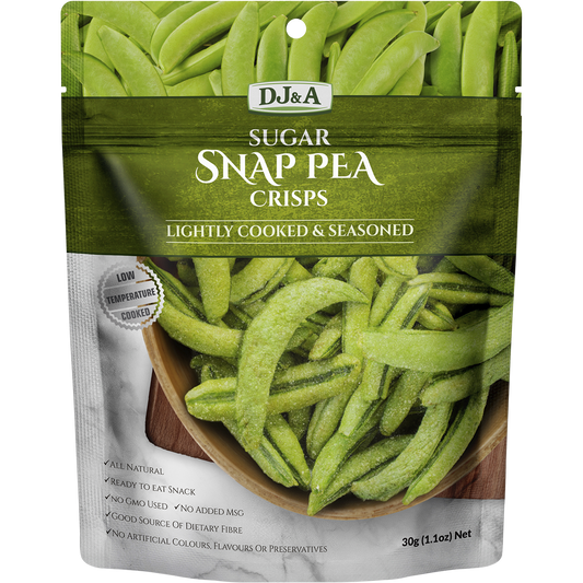DJ&A Sugar Snap Pea Crisps - Box of 10