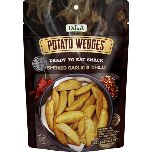 DJ&A Potato Wedges Smoked Garlic & Chilli - Box of 9