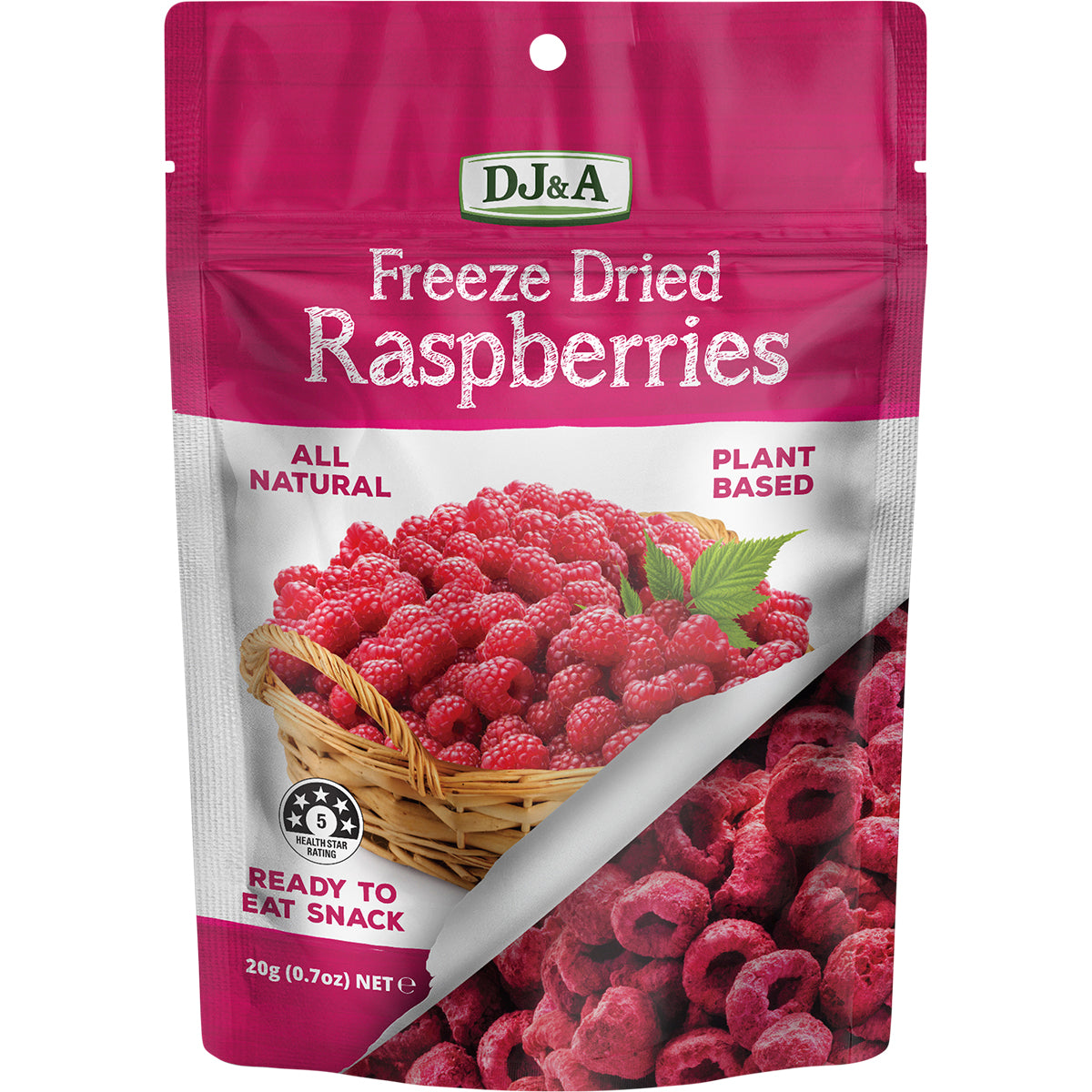 DJ&A Freeze Dried Strawberries & Apple 10 x 20g