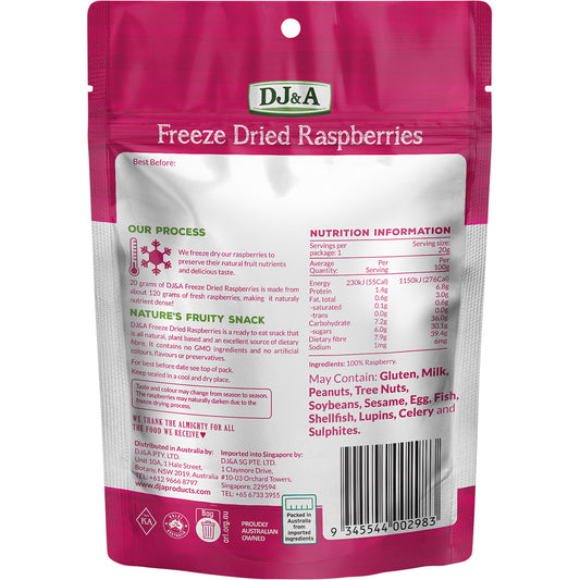 DJ&A Freeze Dried Strawberries & Apple 10 x 20g