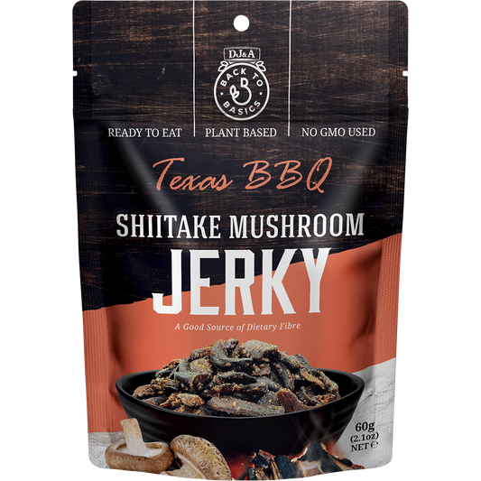 DJ&A Shiitake Mushroom Jerky Texas BBQ - Box of 12