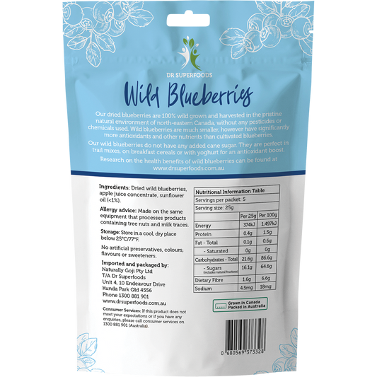 Dr Superfoods Dried Wild Blueberries