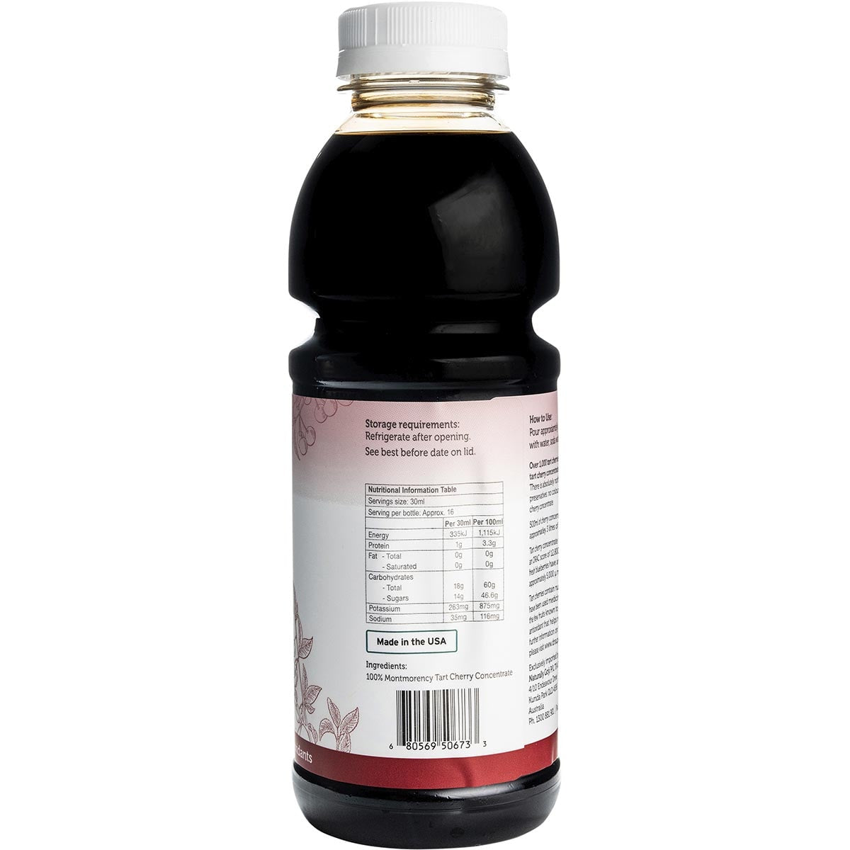 DR SUPERFOODS Tart Cherry Concentrate 1 x 473ml