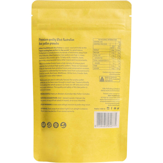 EDEN HEALTHFOODS Bee Pollen Raw & Unprocessed 1 x 180g