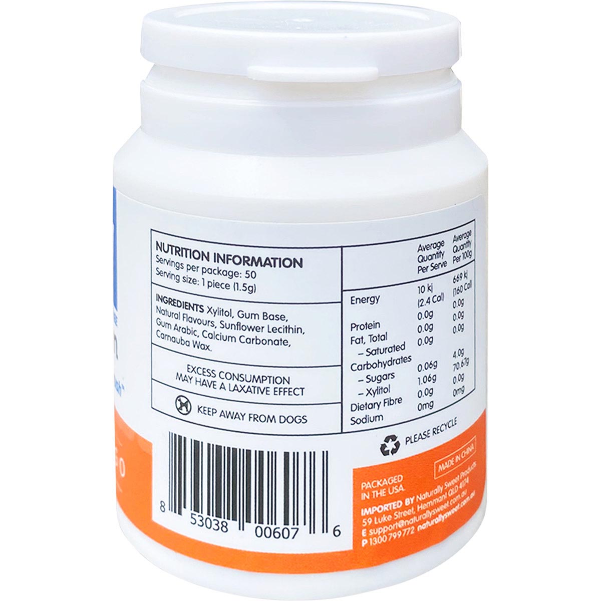 EPIC Xylitol Chewing Gum Orange-Mango x 50pcs