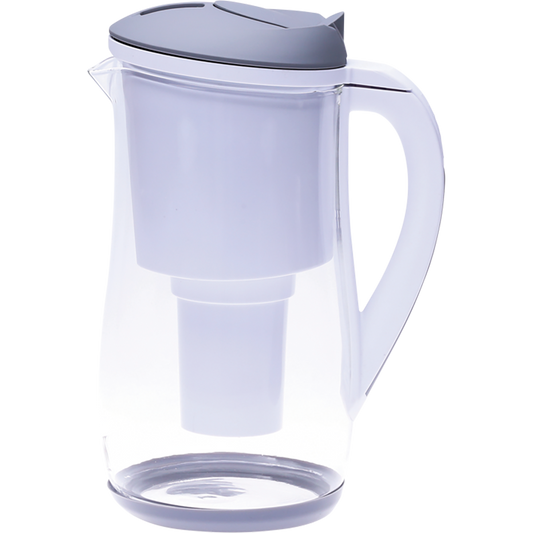 Ecobud Gentoo Glass Water Filter Jug Grey & White