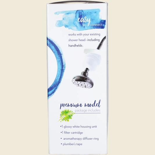 Enviro Products Premium Shower Filter White
