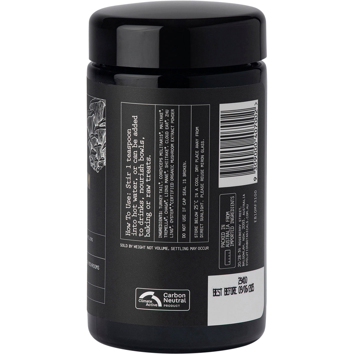 EVOLUTION BOTANICALS 10 Mushroom Formula Optimise Wellbeing 1 x 100g