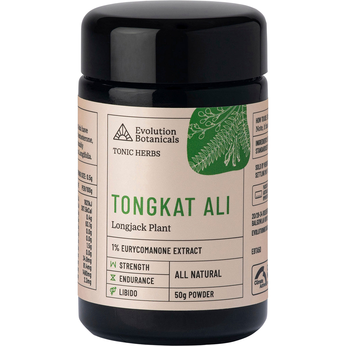 EVOLUTION BOTANICALS Tongkat Ali Longjack Plant 1 x 50g