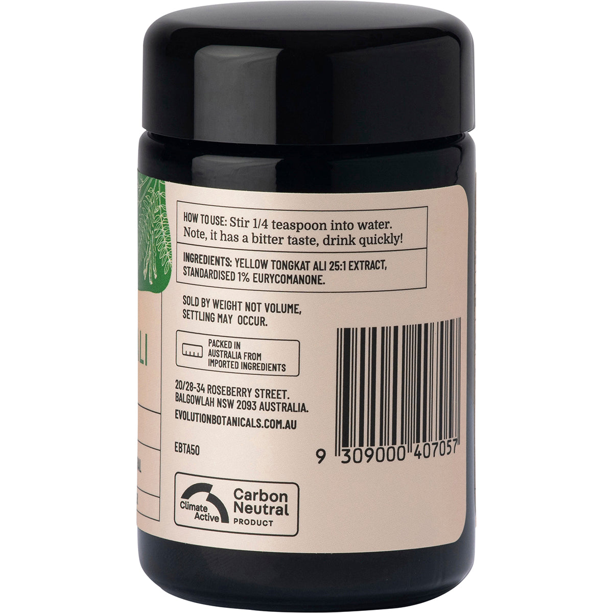 EVOLUTION BOTANICALS Tongkat Ali Longjack Plant 1 x 50g