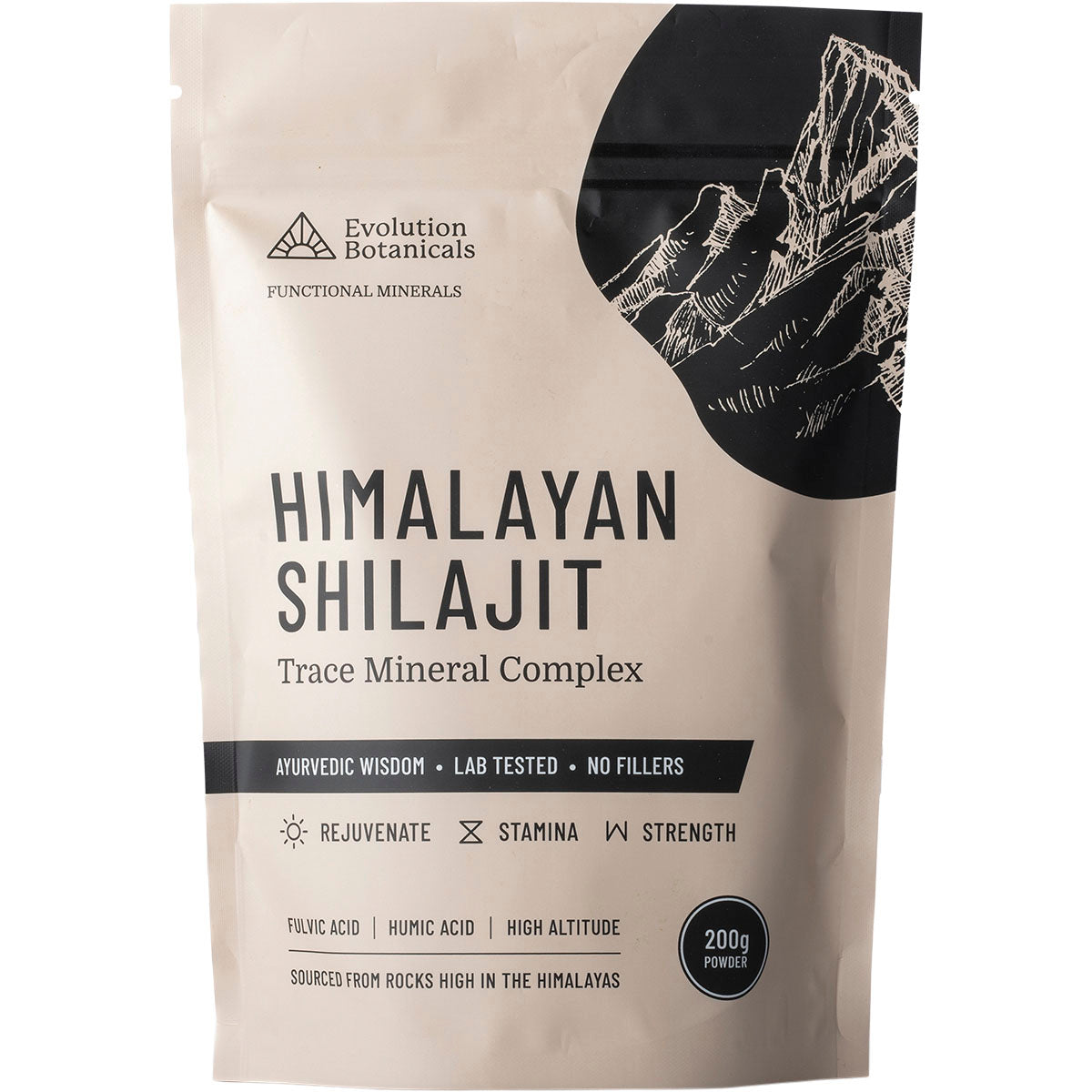 EVOLUTION BOTANICALS Himalayan Shilajit Trace Mineral Complex 1 x 200g