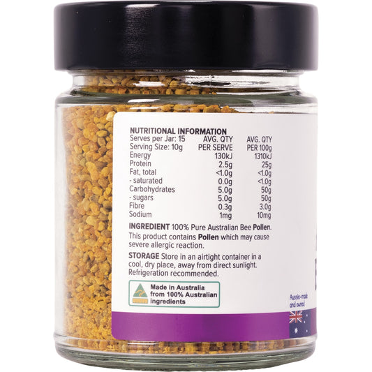 EVERY ORGANICS Australian Bee Pollen From Ethical Beehives 1 x 150g