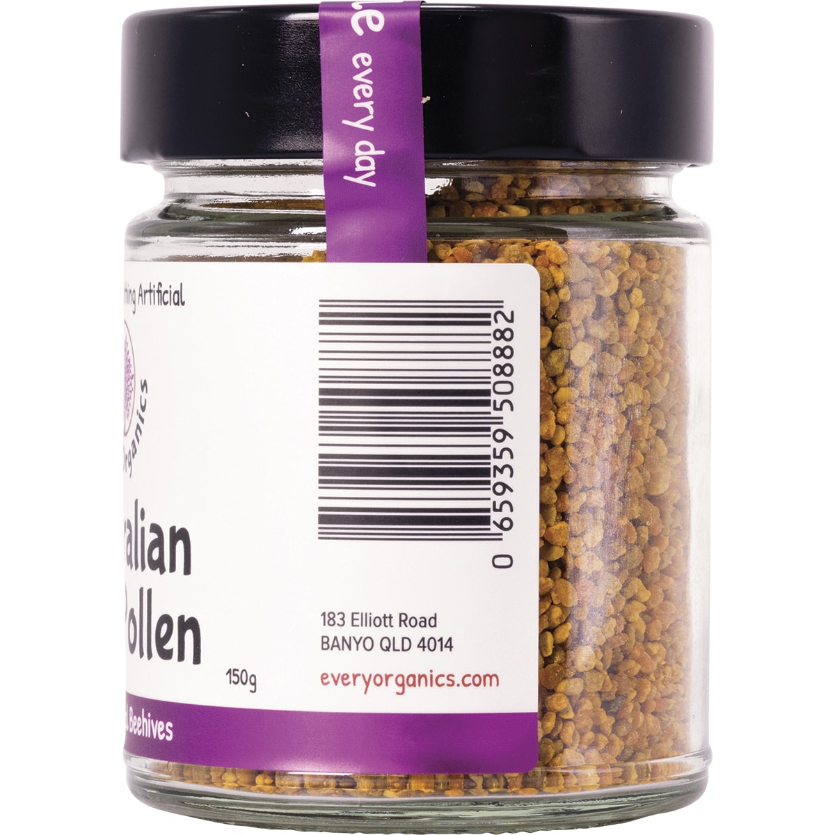 EVERY ORGANICS Australian Bee Pollen From Ethical Beehives 1 x 150g