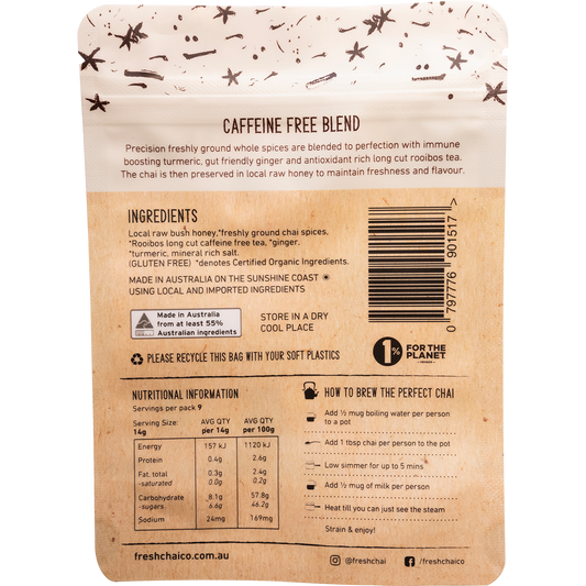 The Fresh Chai Co. Caffeine Free Blend Fresh Sticky Chai 125g