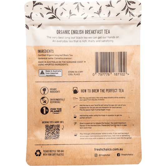 The Fresh Chai Co. Organic English Breakfast Loose Leaf Tea
