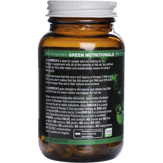Green Nutritionals Green Omega3 255mg + 127mg