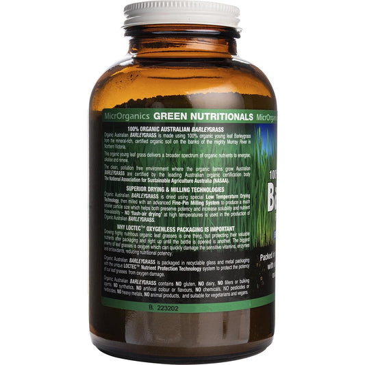 GREEN NUTRITIONALS Barleygrass 100% Australian Organic 1 x 200g