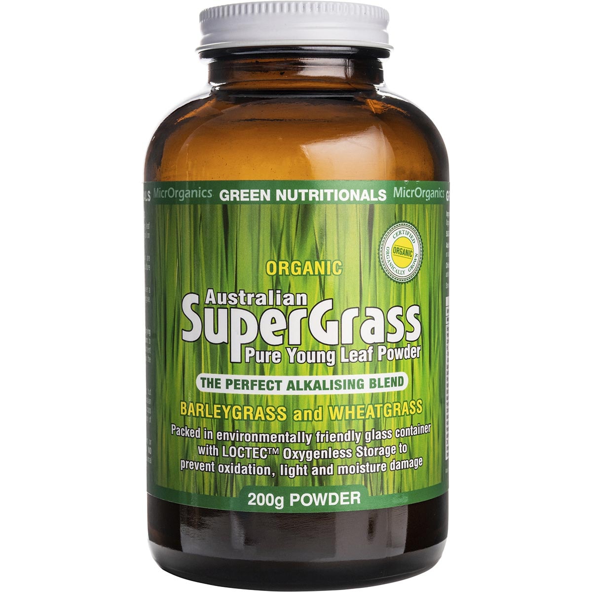 GREEN NUTRITIONALS Organic Supergrass Powder 1 x 200g