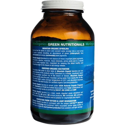 Green Nutritionals Mountain Organic Spirulina Powder