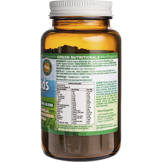 GREEN NUTRITIONALS Organic Green Superfoods Powder 1 x 120g