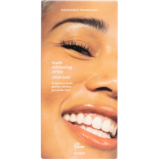 Gem Whitening Strips Crisp Mint