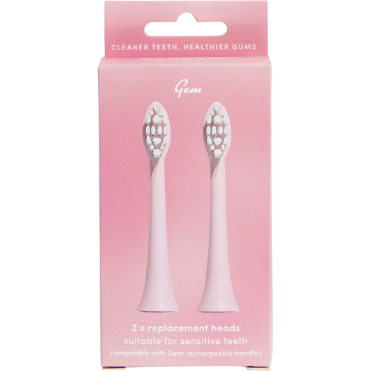 Gem Electric Toothbrush Replacement Heads Coconut