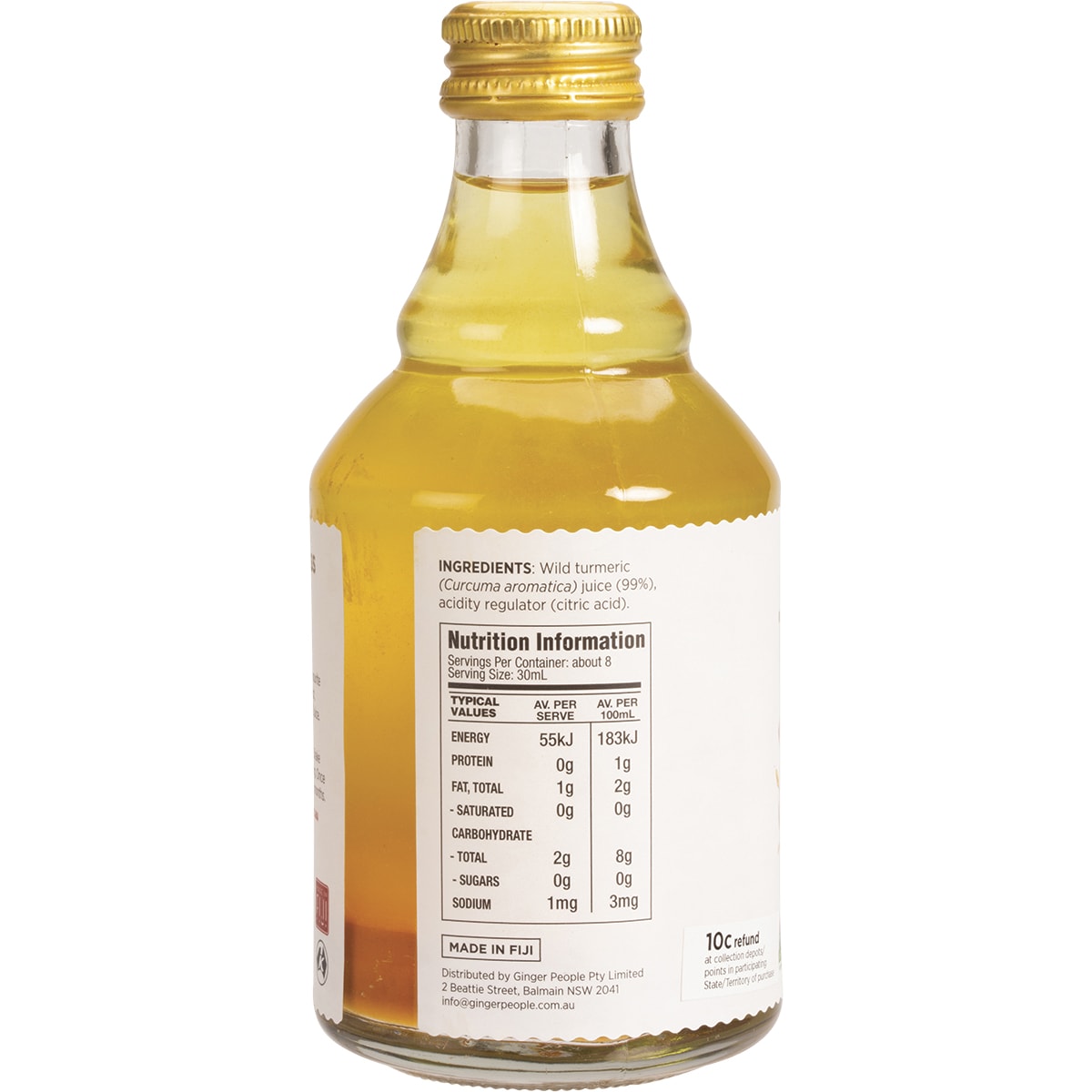 THE GINGER PEOPLE Turmeric Juice 99% x 6