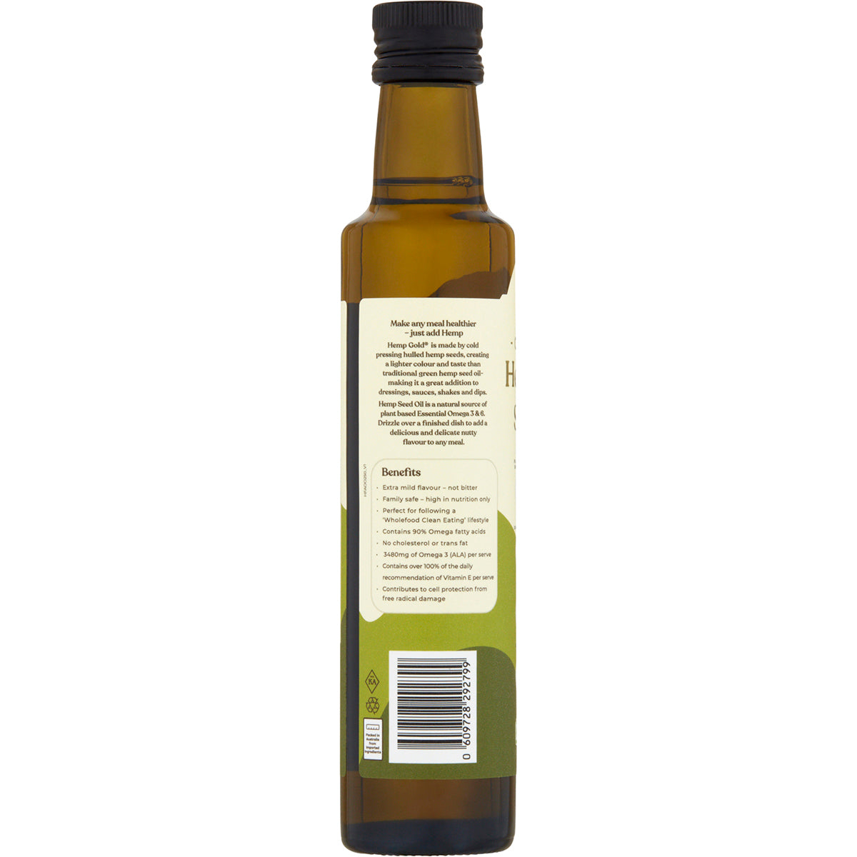 HEMP FOODS AUSTRALIA Organic Hemp Gold Seed Oil 6 x 250ml