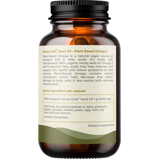 HEMP FOODS AUSTRALIA Plant-Based Omega with Hemp Gold Seed Oil 1 x 60 Caps