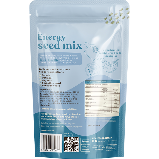 Hemp Foods Australia Energy Seed Mix - Box of 5