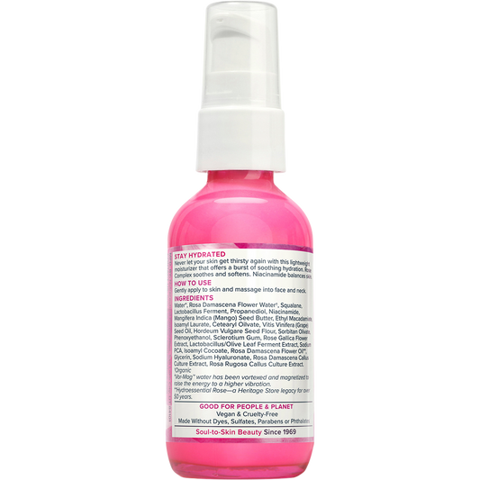 Heritage Store Rosewater Moisturizer Dry to Combination Skin