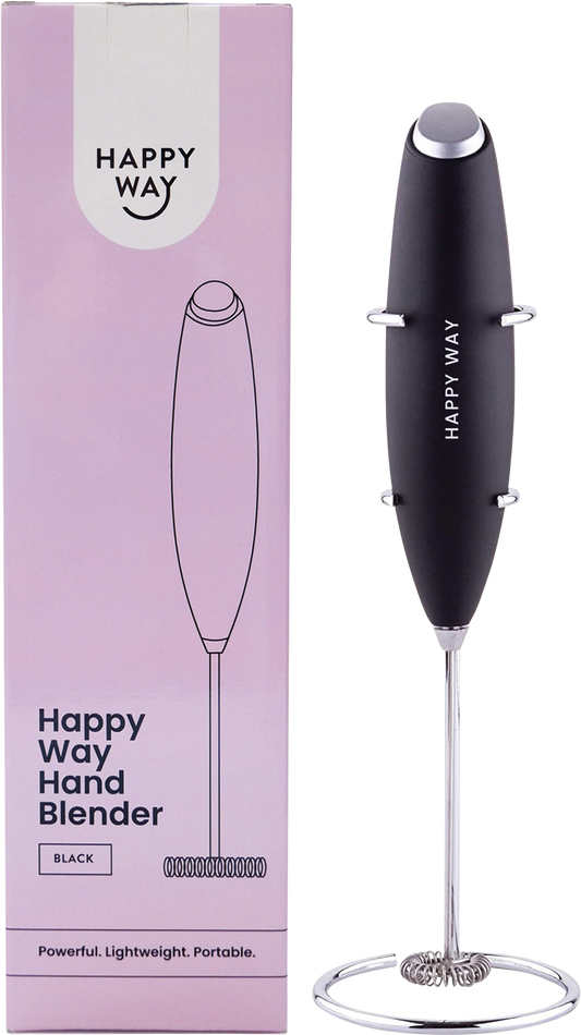 Happy Way Hand Blender Black with Stand