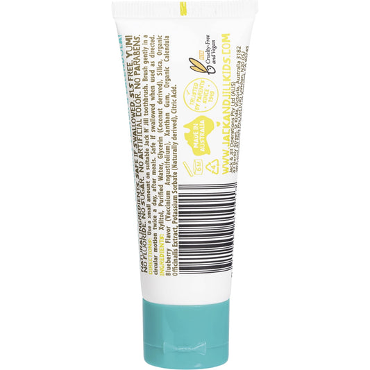 JACK N' JILL Toothpaste Children Blueberry Fluoride Free 6 x 50g