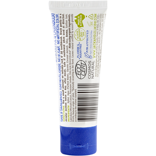 Jack N' Jill Toothpaste Children Bubblegum Fluoride Free - Box of 6