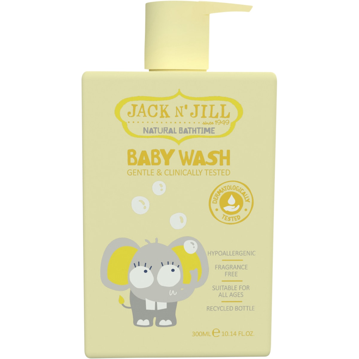 JACK N' JILL Baby Wash Fragrance Free 3 x 300ml