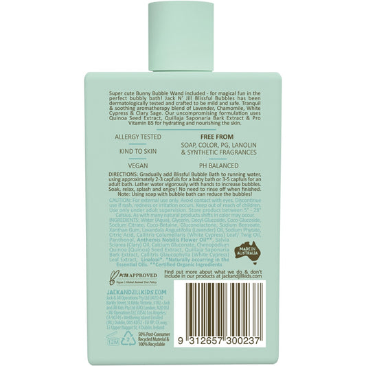 JACK N' JILL Blissful Bubbles Bubble Bath & Magic Bubble Wand 3 x 300ml