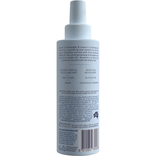 JACK N' JILL Detangler & Leave-in Conditioner Rose & Geranium 6 x 200ml