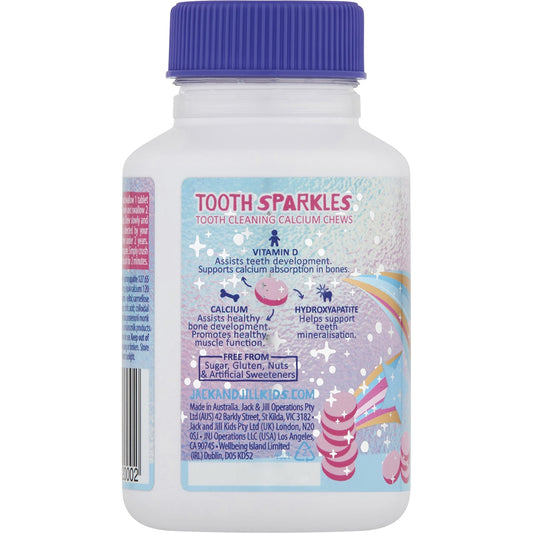 JACK N' JILL Tooth Sparkles Tooth Cleaning Calcium Chews 3 x 60 Tabs