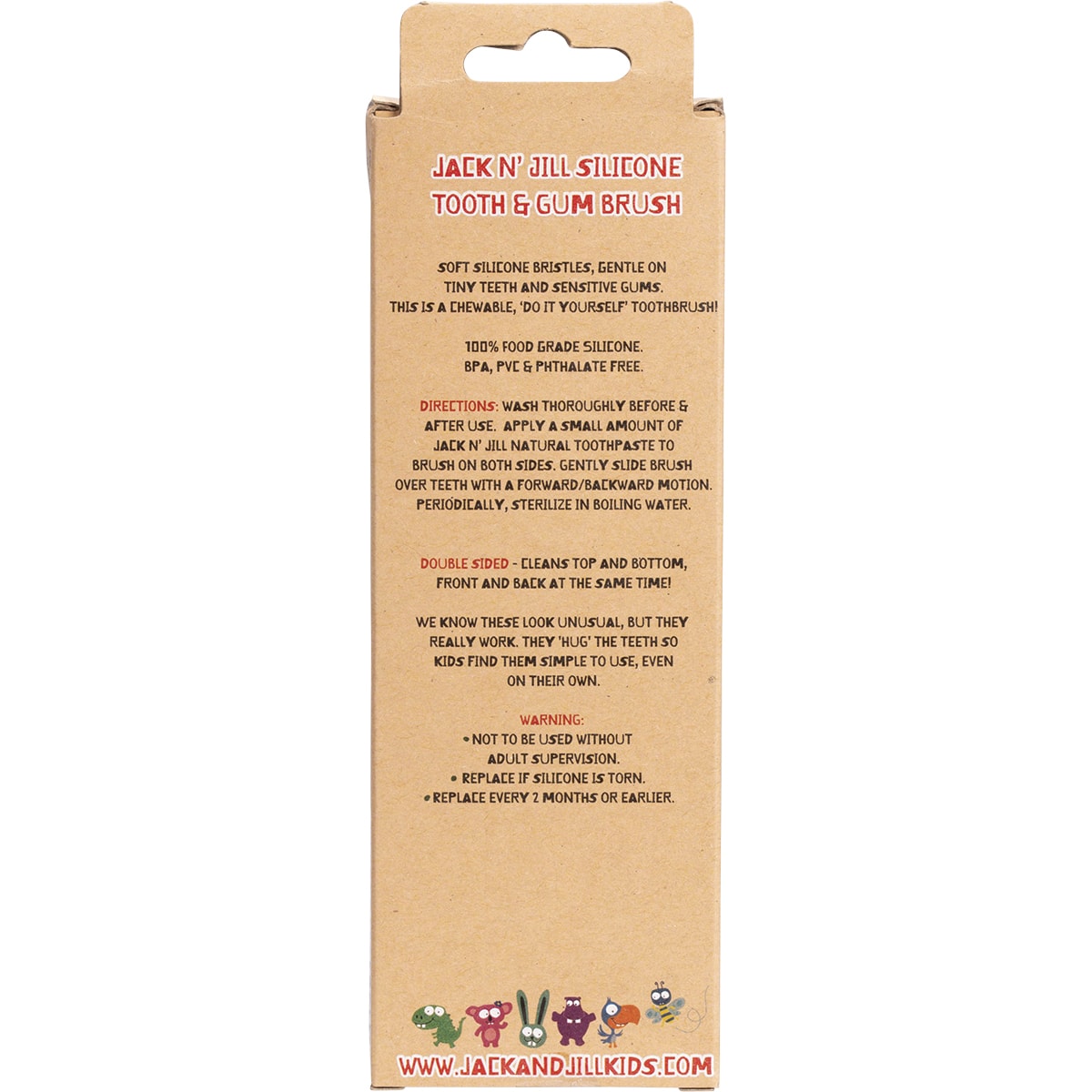 JACK N' JILL Silicone Tooth & Gum Brush x 8