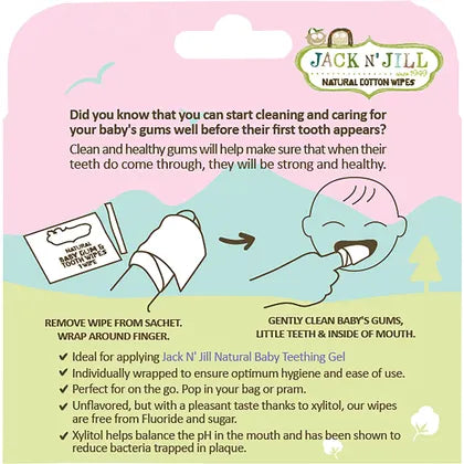 JACK N' JILL Baby Gum & Tooth Wipes 8 x 25pcs