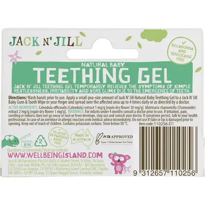 JACK N' JILL Teething Gel 4 Months+ 6 x 15g