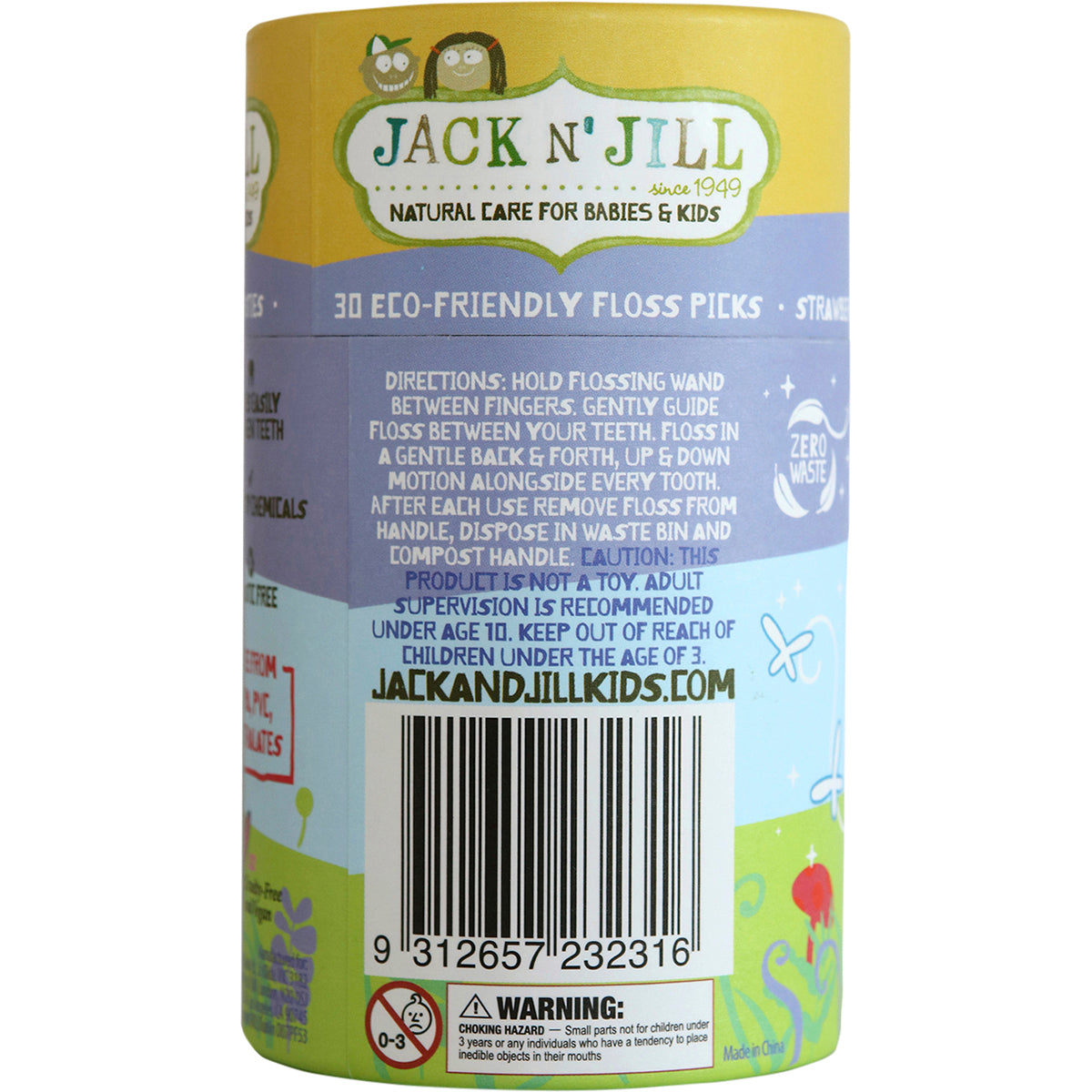 JACK N' JILL Fairy Floss Picks Strawberry 8 x 30pcs