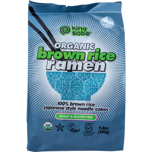 King Soba Organic Brown Rice Ramen Noodles