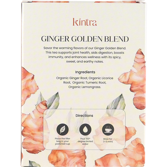 Kintra Blends Herbal Tea Bags Ginger Golden Blend