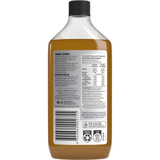 Lakanto Caramel Flavoured Topping with Monkfruit Sweetener