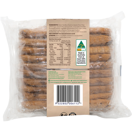 Leda Choc Chip Cookies Bakery Range - Box of 6