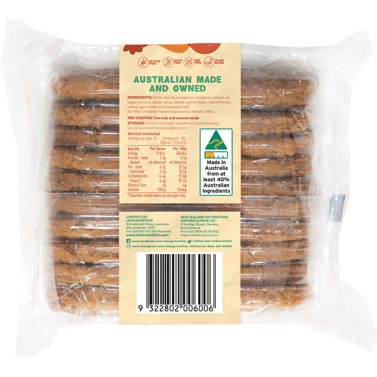 Leda ANZAC Biscuits Bakery Range - Box of 6