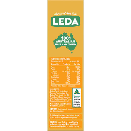 Leda Cracker Miniz Cheeze Multi 6 Pack - Box of 6