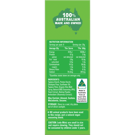 Leda Cracker Miniz Classic BBQ - Box of 6